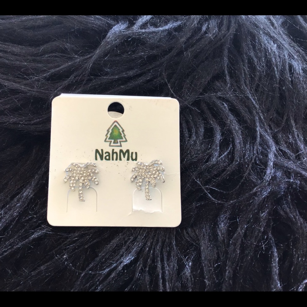 Sequin Palm Tree Earrings